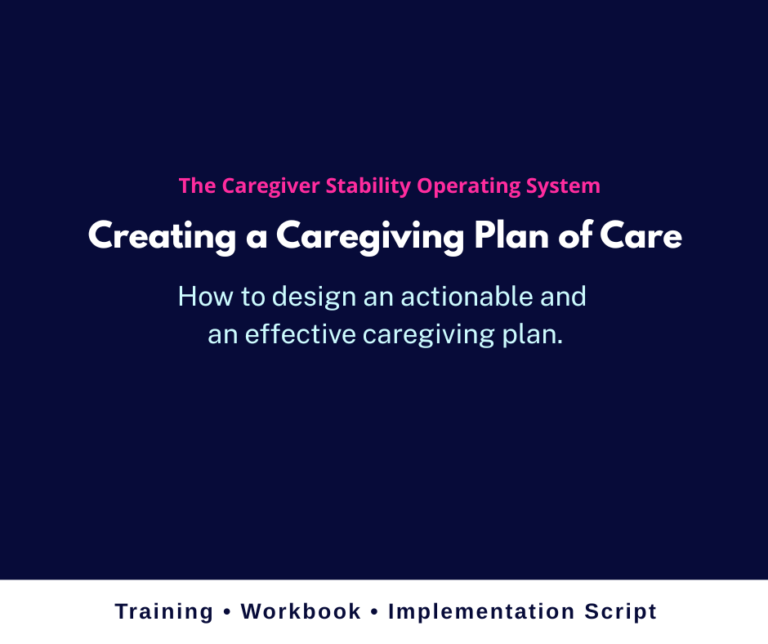 Caregiving Plan of Care