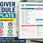 Caregiver Schedule Template (Free Printable PDF)