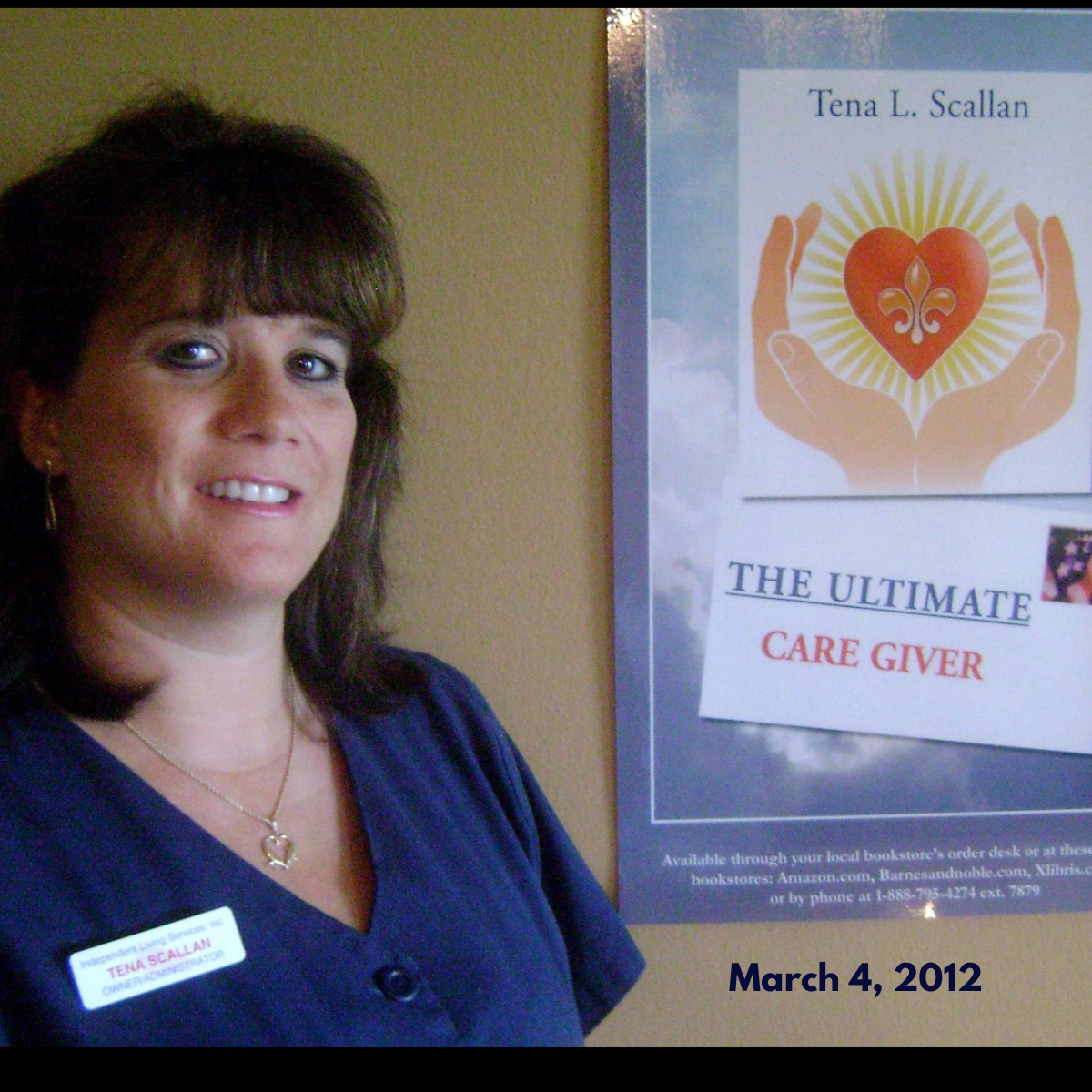 Tena Scallan as owner and administrator of Independent Living Services home care agency in 2012